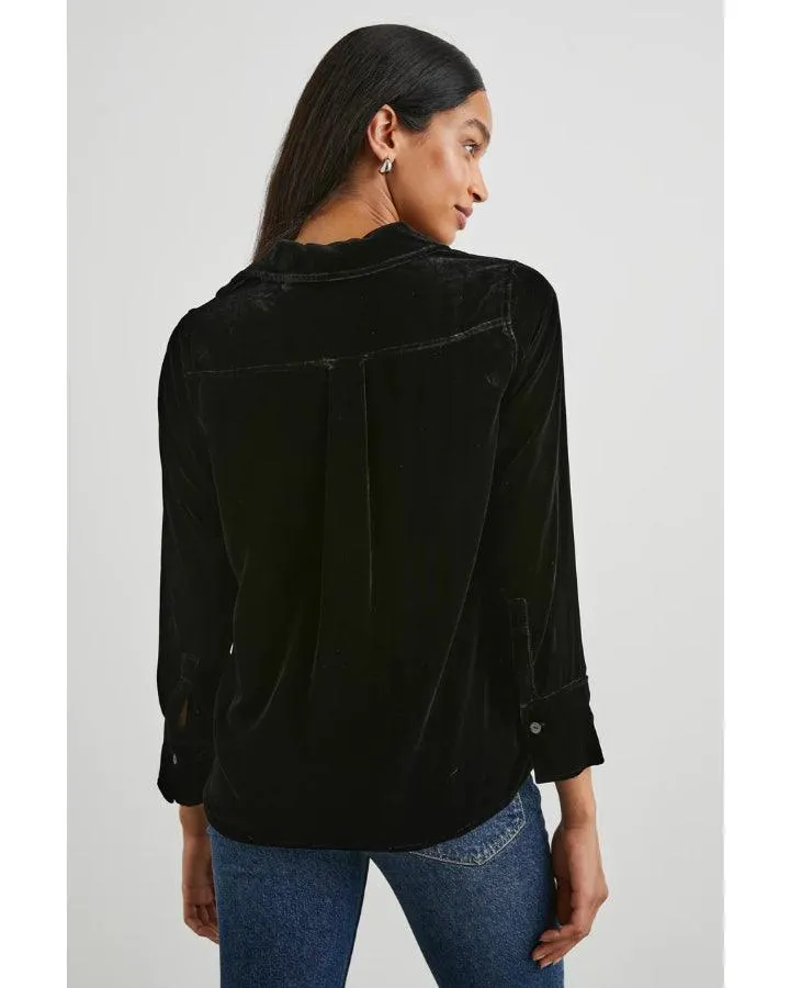 Andrea Velvet Silk Shirt