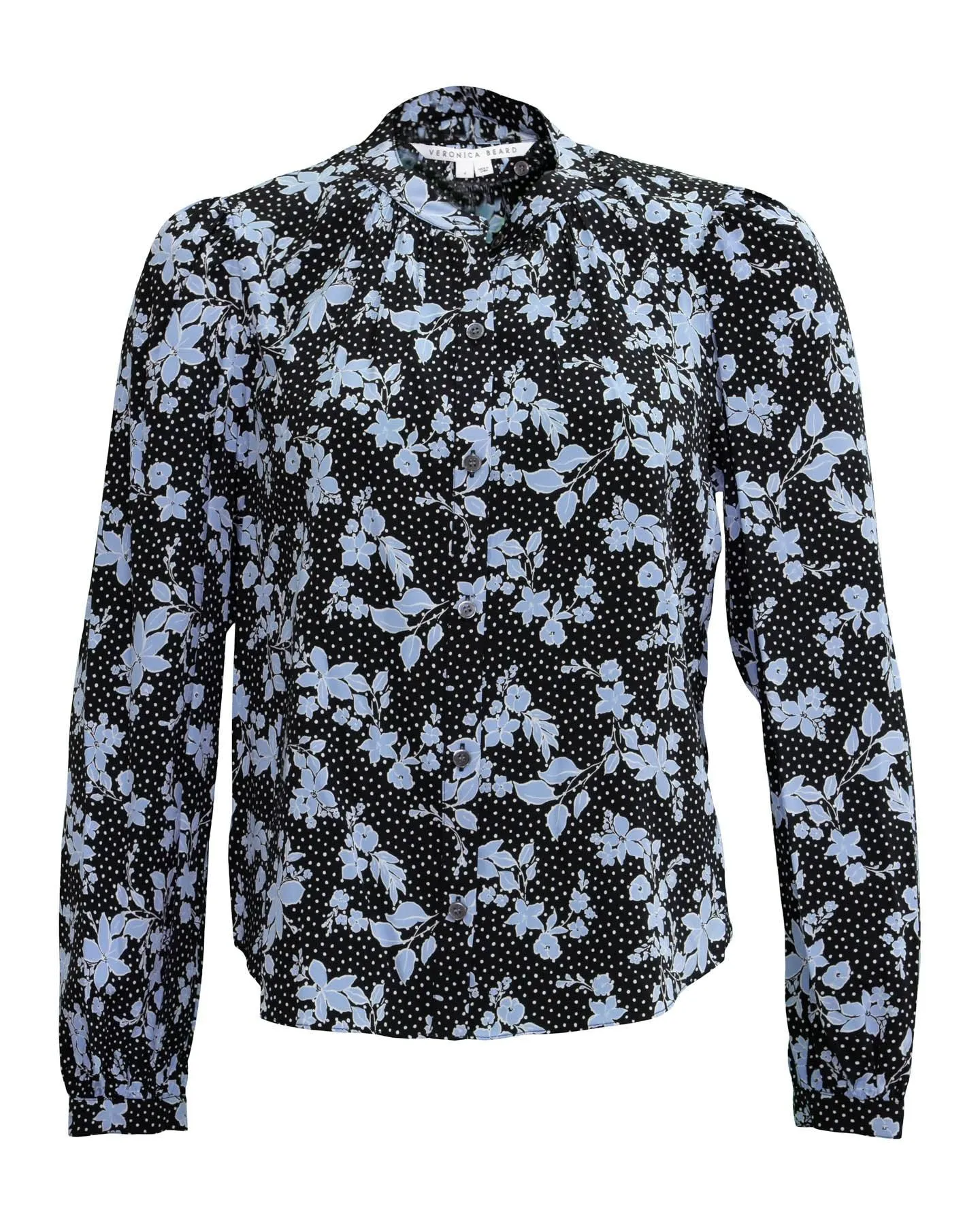 Ashlynn Dotted Floral Print Blouse