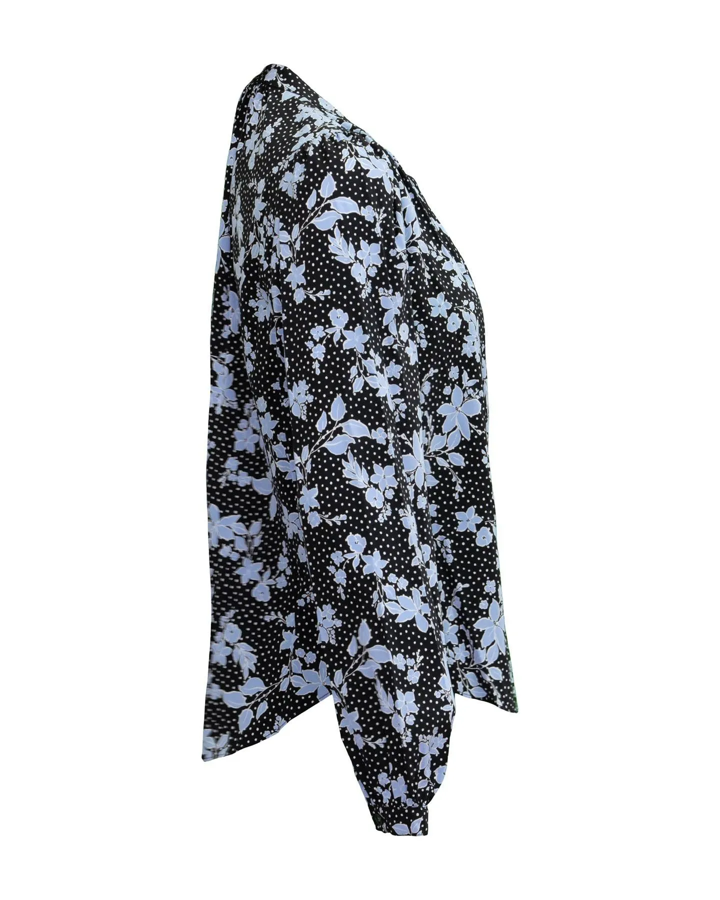 Ashlynn Dotted Floral Print Blouse