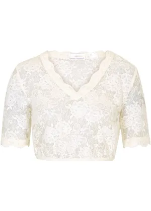 Bpc Selection Lace Dirndl Blouse, White