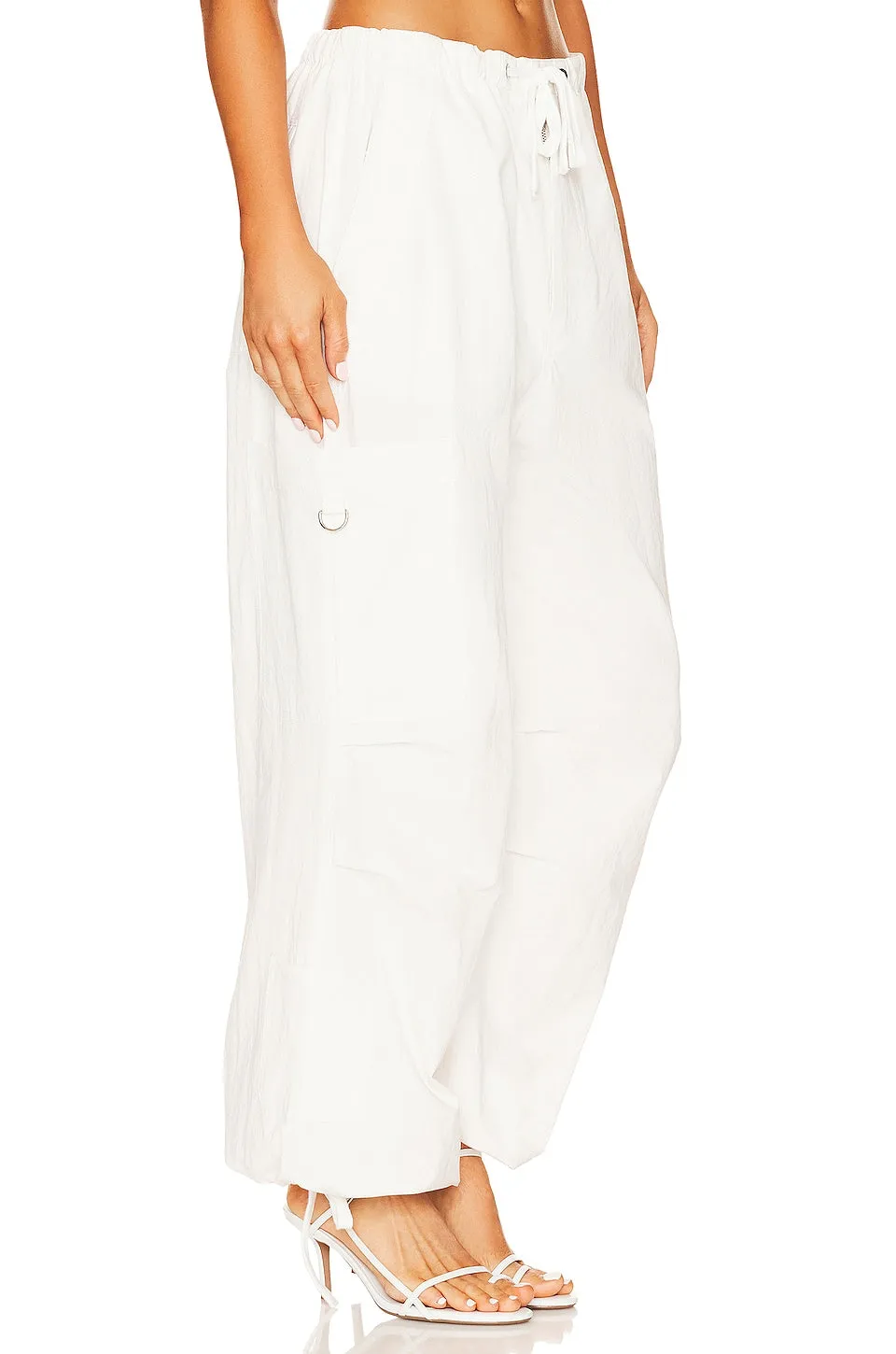 BYYLN Lexi Cargo trousers, white