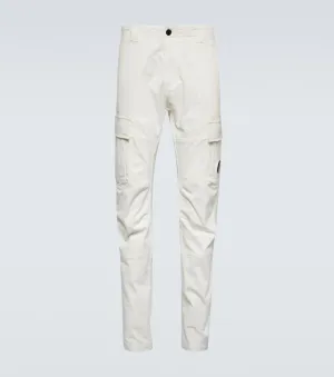 Cotton satin cargo pants C. Company, white