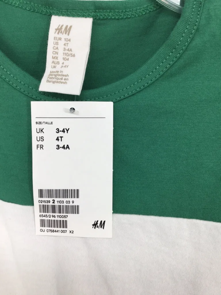 H & M Child Size 3 Green Solid Tank top - boys