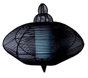 H & M Pendant - Lantern - Black