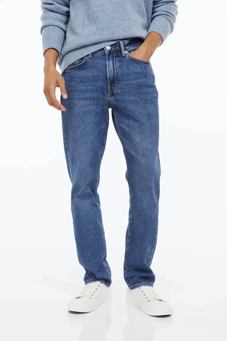 H&M Regular Jeans, Dark Blue