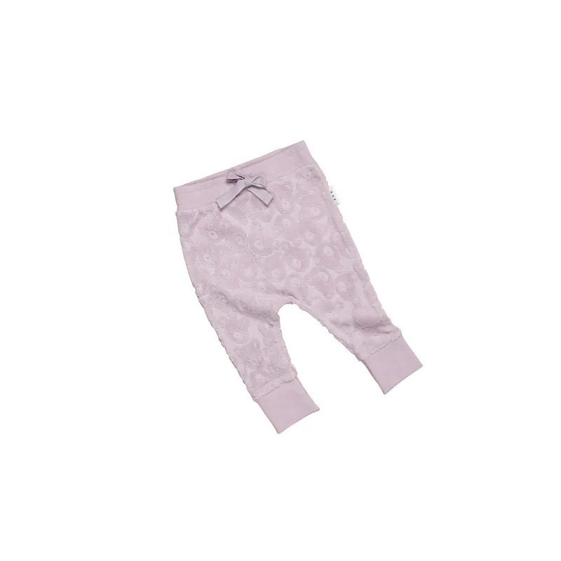 Huxbaby Huxbear Lavender Terry Drop Crotch Pant