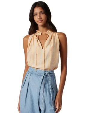 Leonie Tie Neck Sleeveless Top