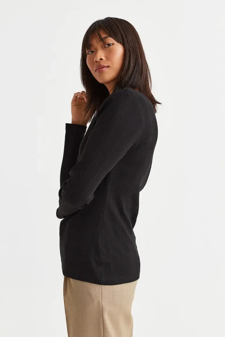 MAMA Breastfeeding top H&M, black