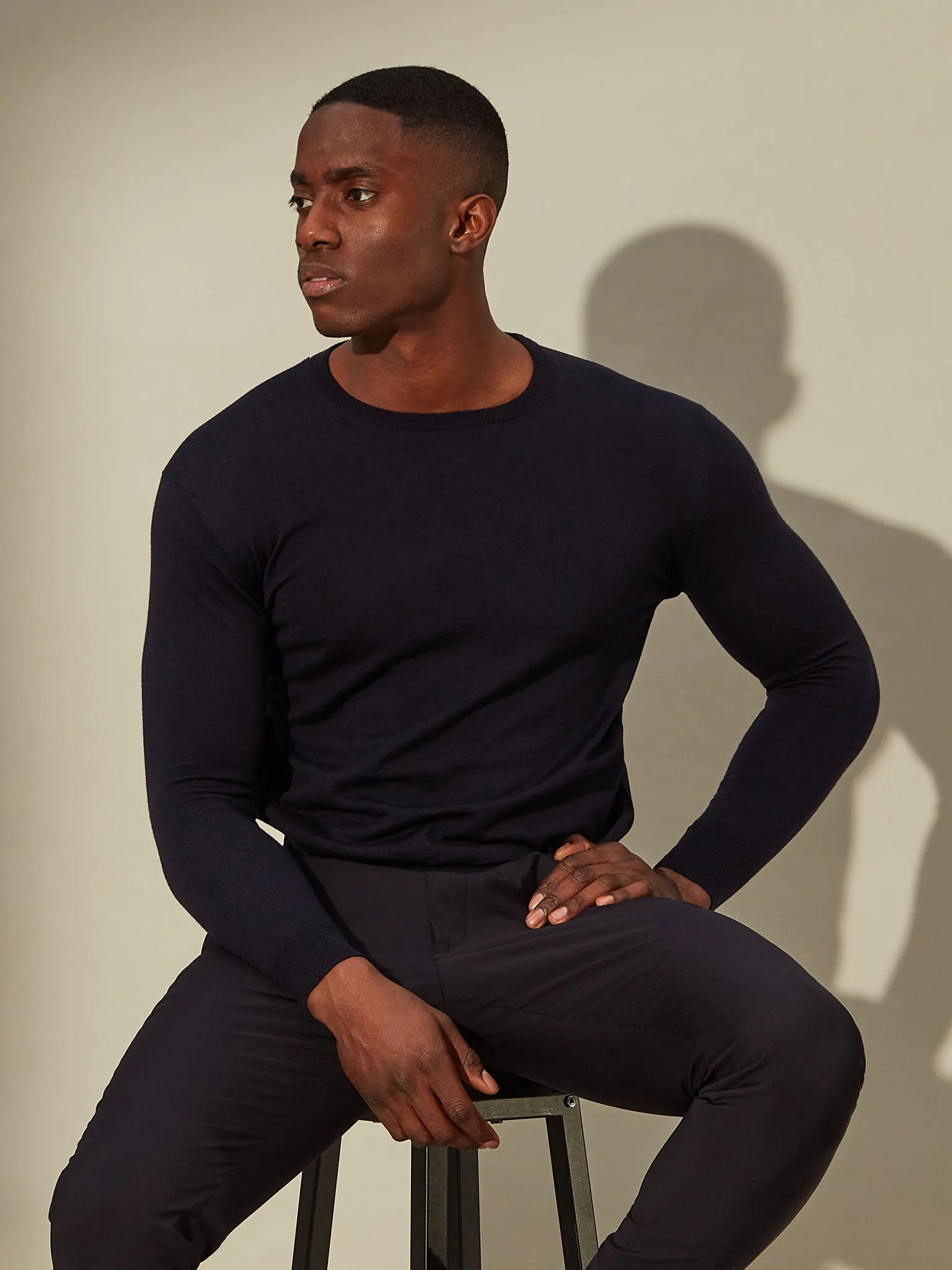 Merino Crewneck - Nordic Blue