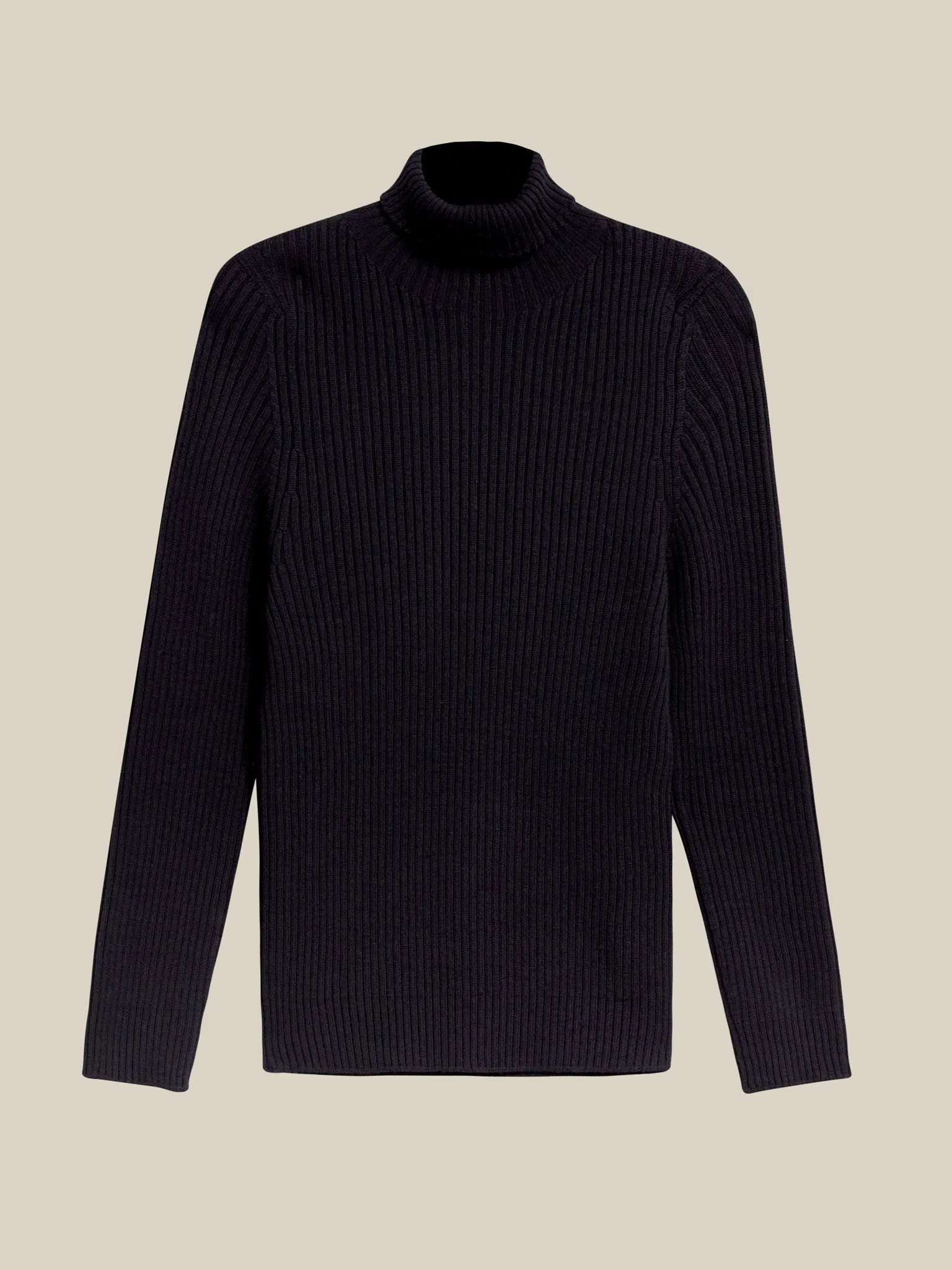 Merino Roll Neck - Nordic Blue