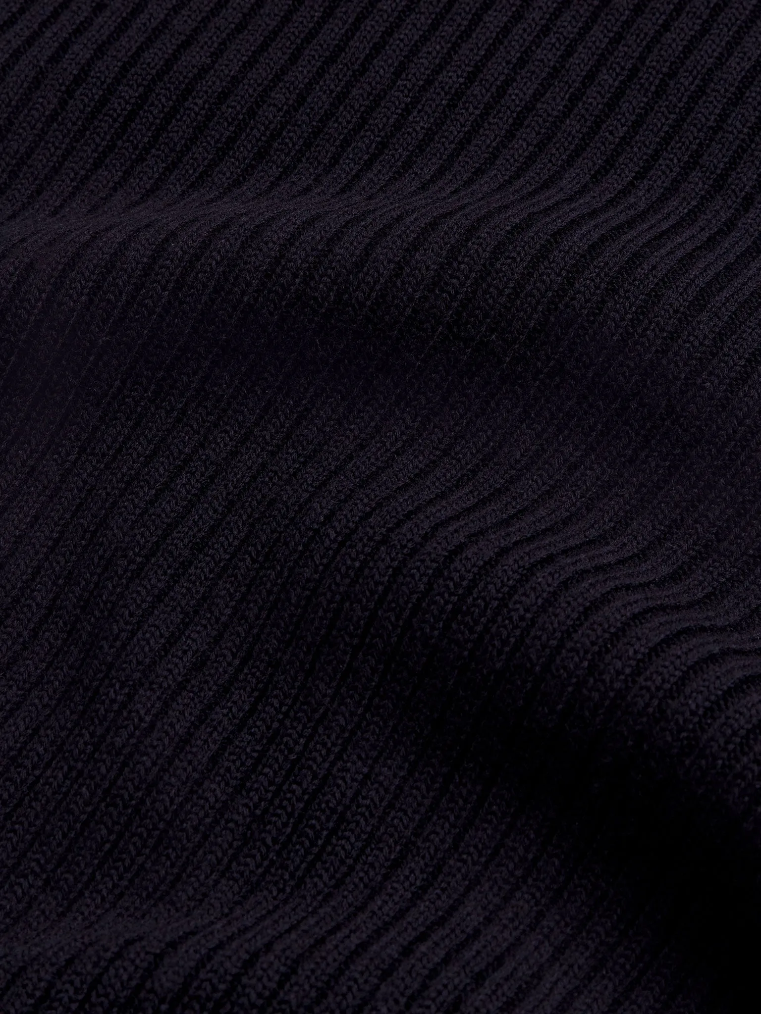 Merino Roll Neck - Nordic Blue