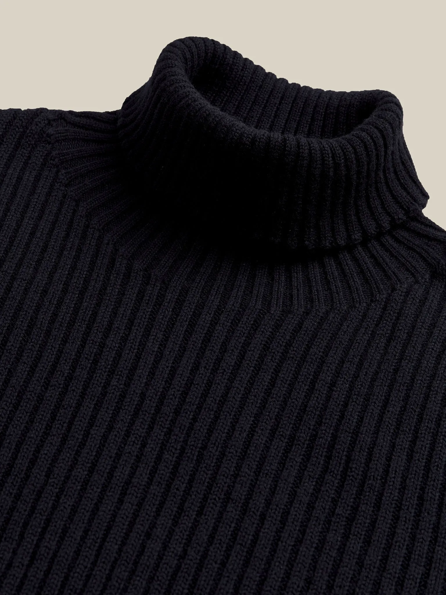 Merino Roll Neck - Nordic Blue